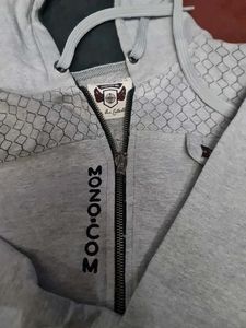 MONOCOM Grey Zip-Up Hoodie