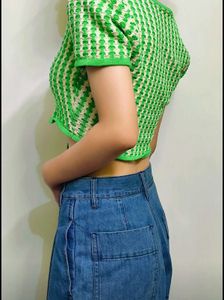 Zara Green Strips