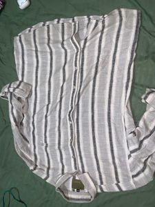 Striped Button-Down Shirt