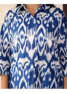 Blue Ikat Co-ord Set