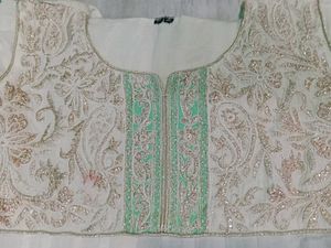 White Dress with Embroidery
