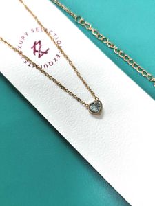 Heart Pendant Necklace AntiTarnish18K gold plate