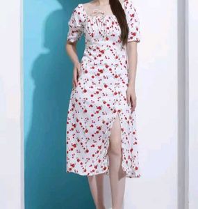 Floral Print Midi Dress