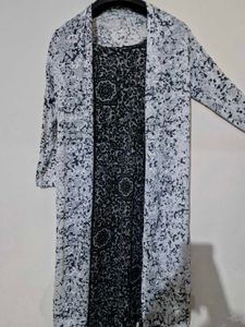 Printed Kurti with Shrug