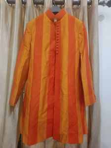 Striped Orange Kurta