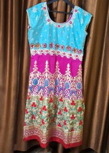 Gown With Dupatta Size 44 inches