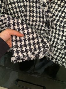 Houndstooth Cropped Jacket