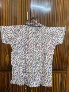 Floral Print cotton night suit
