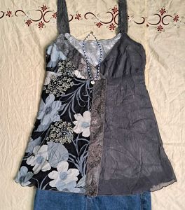 Heart Shape Chiffon Top