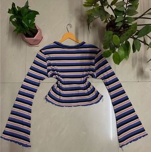 Striped Long Sleeve Top