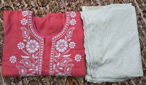 Chikankari Kurta With Pant