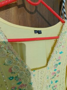 Beautiful Yellow Kurti. It Has Dupatta Too