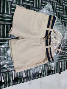 Khaki Belted Shorts
