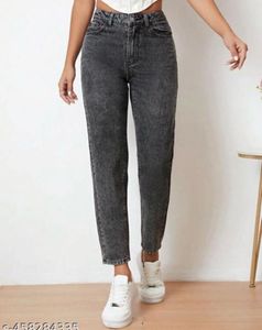 Stylish Gray Denim Jeans