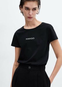 Mango Branded TShirt Black