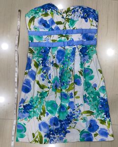 Bustier floral dress