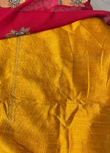 Silk Blend Saree Fabric