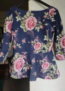 Sassafaras Floral Print Top