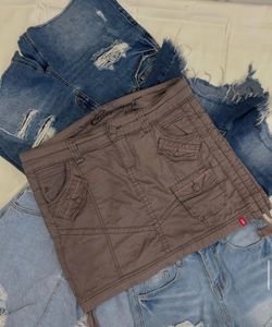 Brown Mini Skirt