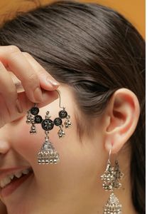 Silver Jhumka Earrings
