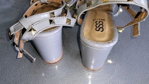 Studded Gray Sandals