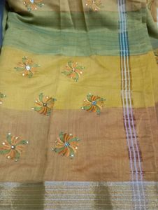 Used Elegant Embroidered Saree