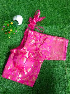 Pink & Gold Brocade  Blouse