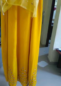 Yellow Ethnic Skirt