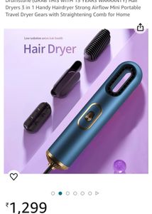 Hair Dryers 3 in 1 Handy Hairdryer Strong Airflow
