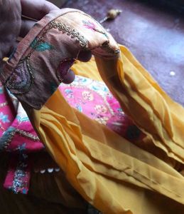 Embroidered Lahenga for Haldi