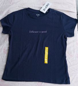 Navy Blue Tee From Zudio