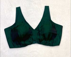Padded Strapy Back Hook Art Silk Blouse