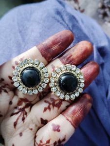 Black &amp; Gold Earrings