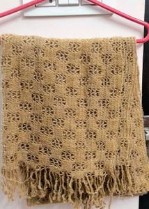 Beige Patterned shawl