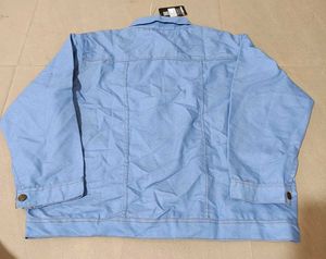 Buynewtrend Denim Jacket, 5XL Size