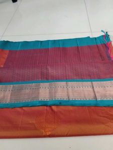 Honey Colour Soft Silk Saree...