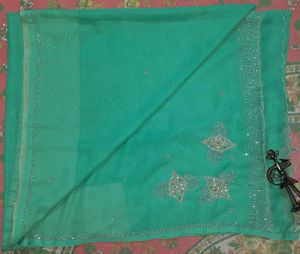 Women&#39;s Beautiful Seagreen Saree 💙