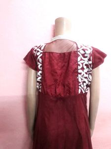 Gone Net With Barder Fancy Embroidery Work Latest
