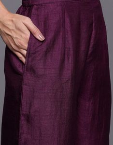 Purple Kurti Set With Dupatta | XXL