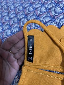 Shein Mustard Crop Top