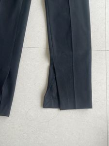 Zara Black Formal Trouser With Hem Slit