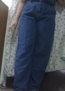 Mom Fit Jeans (Blue)