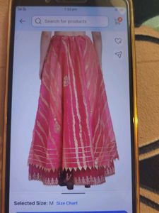 Lehnga Style Skirt With Gota Patti Detailing