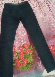 Navy Blue Distressed Pants