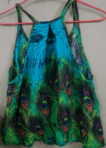 Peacock Feather Tank Top