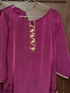 Purple suit With Palazzo
