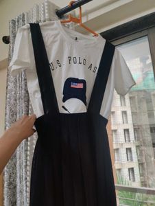 Black Maxi Dress With Free  Tshirt