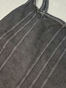 Black Denim Corset Top xs to s size