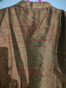 Beautiful Traditional Olive Gold Kurti