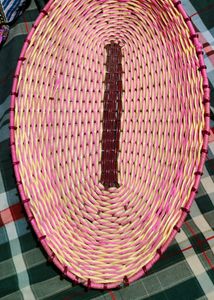 Ovel Shape Pink Decoration Basket